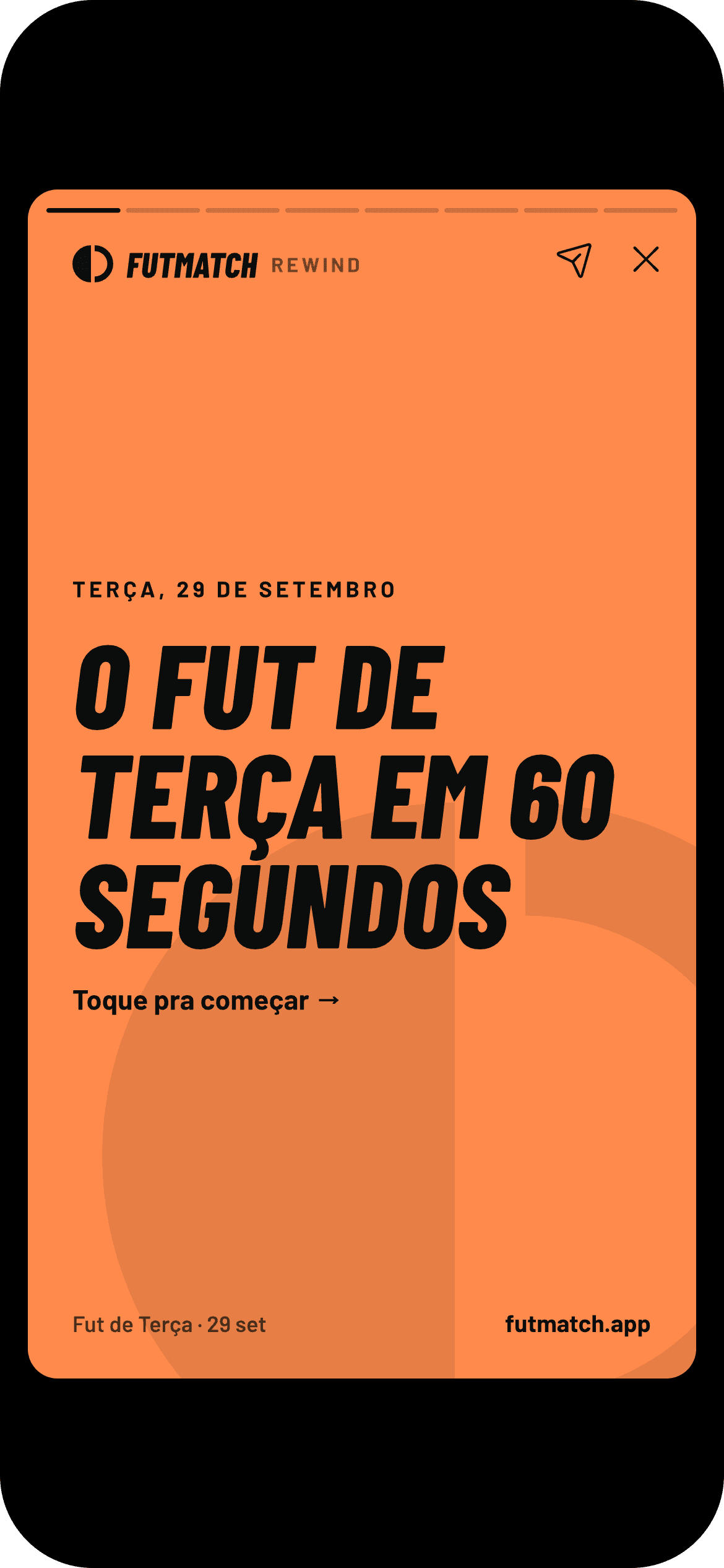 Story do Rewind: o fut de terça em 60 segundos
